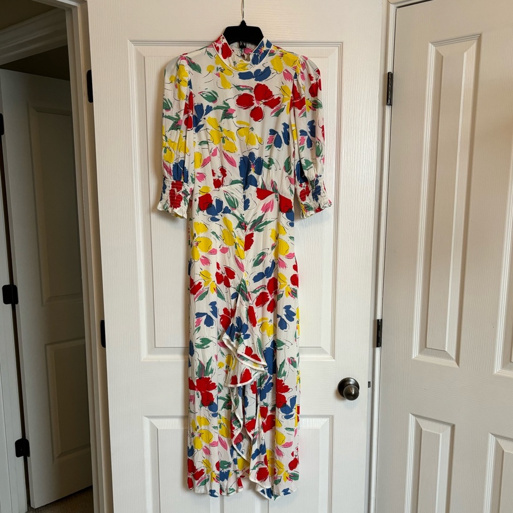 RIXO x TARGET Floral Mock Neck Cascade Ruffle Dress - Picture 2 of 8